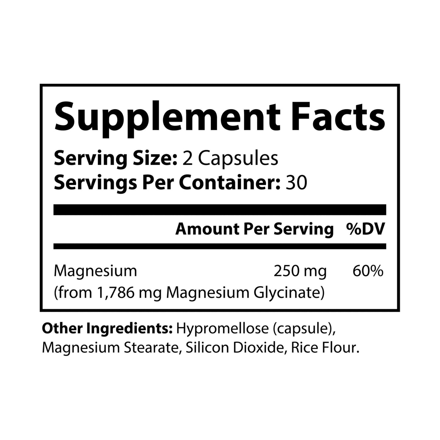 Velocity Performance Magnesium Glycinate Supplement (60 Capsules) by Dumbbells & Hotels