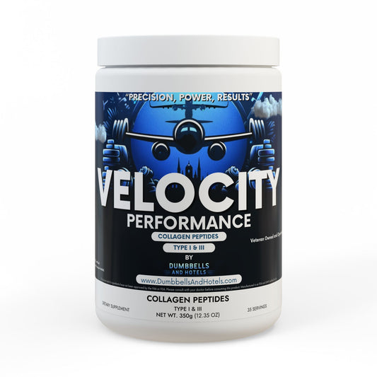 Velocity Performance Collagen Peptides Type I & III Supplement (350g, 12.3oz) by Dumbbells & Hotels