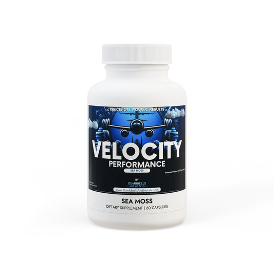 Velocity Performance Sea Moss Supplement (60 Capsules) by Dumbbells & Hotels