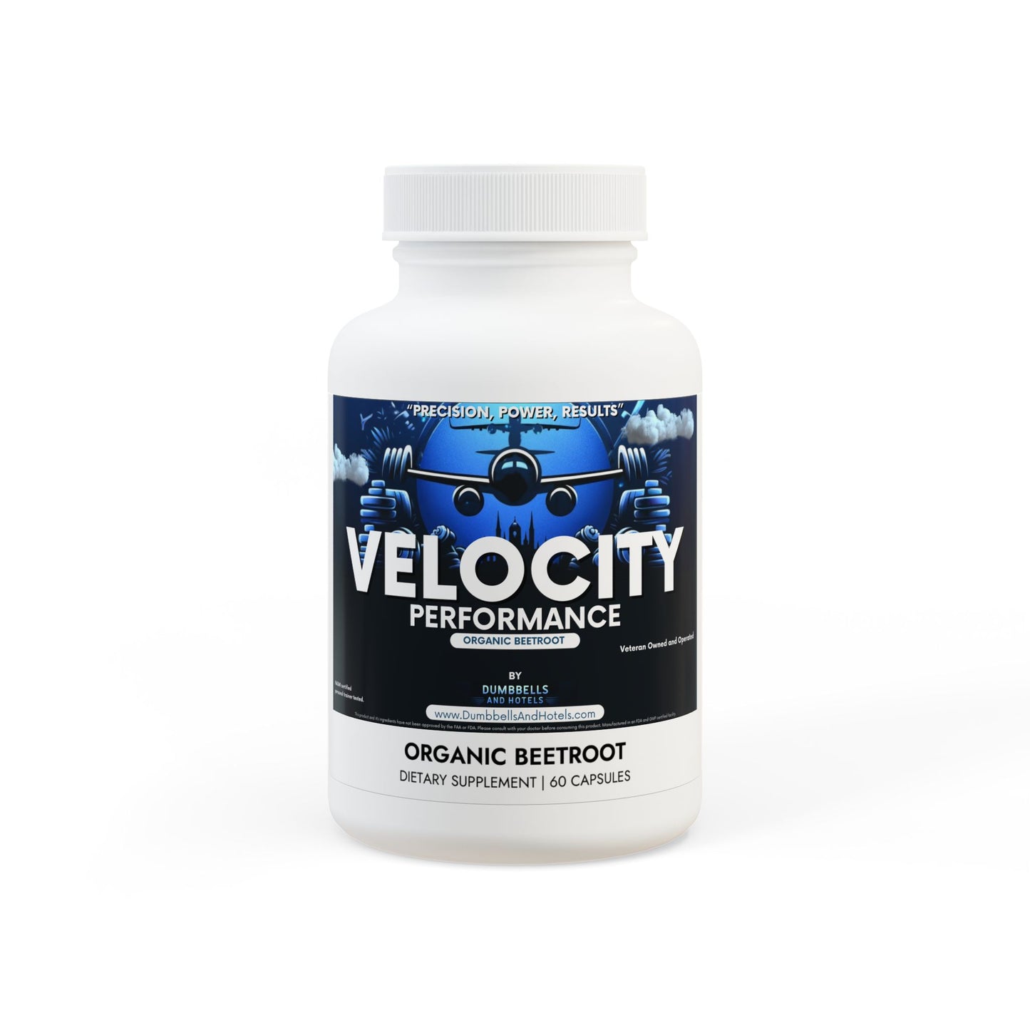 Velocity Performance Beetroot Supplement (60 Capsules) by Dumbbells & Hotels