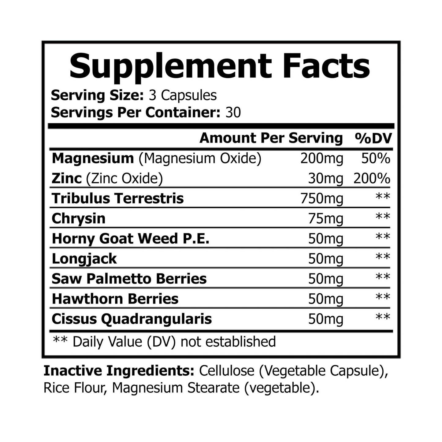 Velocity Performance Magnesium Zinc Supplement (90 Capsules) by Dumbbells & Hotels