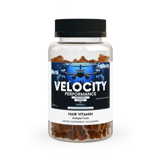 Velocity Performance Hair Vitamin Gummies (60 Gummies) by Dumbbells & Hotels