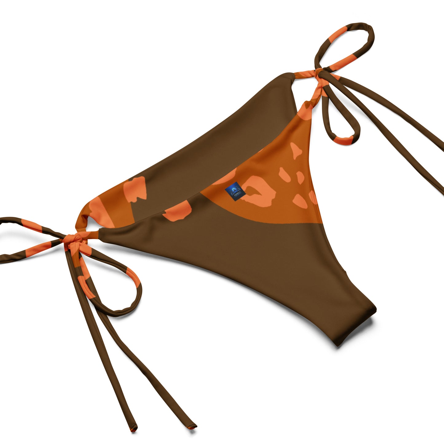 Copper Splash Pattern String Bikini by Dumbbells and Hotels