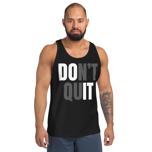 "Don't Quit" Men's Tank Top by Dumbbells and Hotels