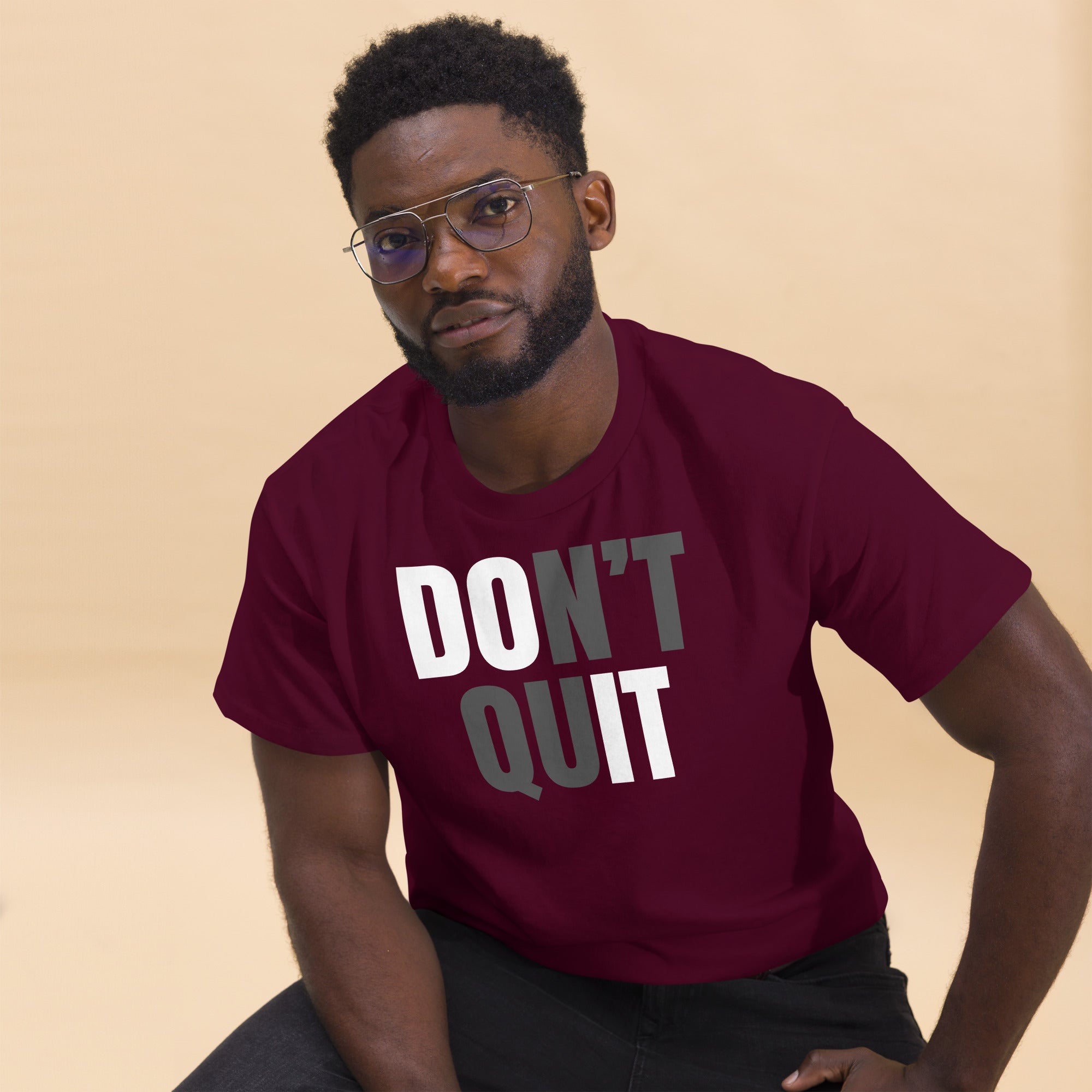 "Don't Quit" Unisex Classic Tee by Dumbbells and Hotels